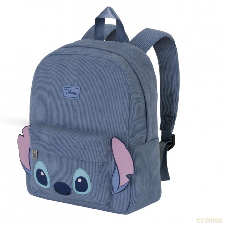 Plecak sztruksowy LILO i STITCH. Wymiary: 28cm X 36cm X 14cm