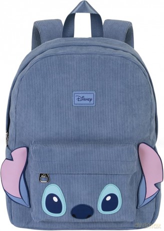 Plecak sztruksowy LILO i STITCH. Wymiary: 28cm X 36cm X 14cm
