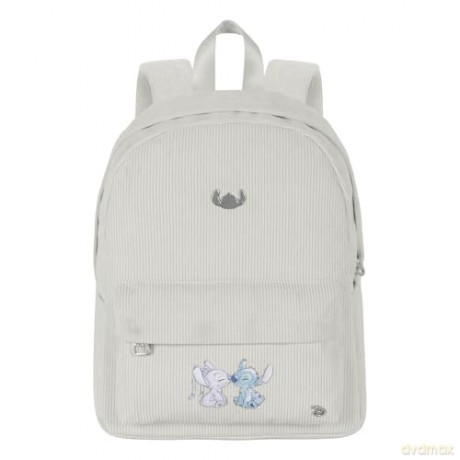 Plecak sztruksowy LILO i STITCH. Wymiary: 28cm X 36cm X 14cm.