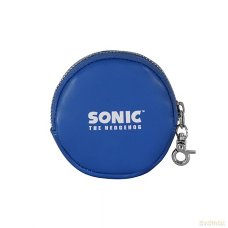 Portmonetka Sonic Face okrągła, wymiary: 8.7cm X 8.7cm X 2.3cm