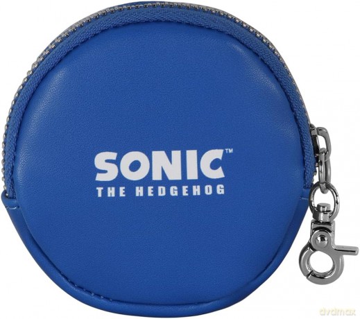 Portmonetka Sonic Face okrągła, wymiary: 8.7cm X 8.7cm X 2.3cm