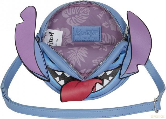 Torebka okrągła Lilo i Stitch Tongue, wymiary: 18.5cm X 18.5cm X 7cm