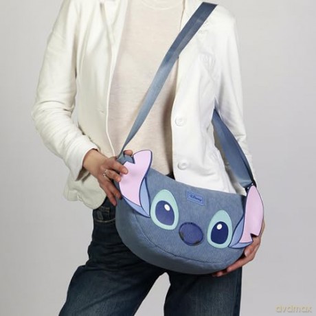 Torebka sztruksowa rogal LILO i STITCH, wymiary: 34cm X 20cm X 10cm