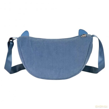 Torebka sztruksowa rogal LILO i STITCH, wymiary: 34cm X 20cm X 10cm