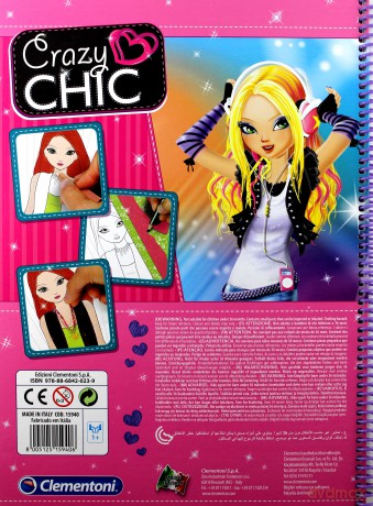 CLEMENTONI Crazy Chic Szkicowni Moja [KSIĄŻKA]
