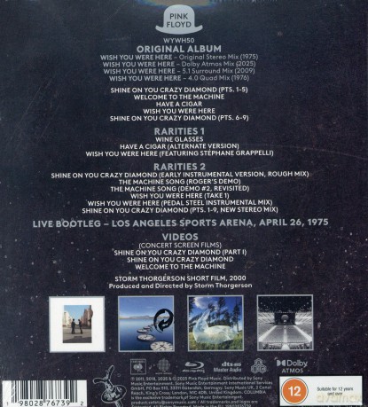 Pink Floyd: Wish You Were Here (50th Anniversary) [Blu-Ray Audio]
