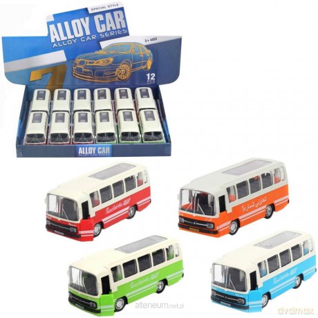 Autobus metalowy z dźwiękiem i światłem MIX