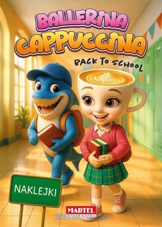Ballerina Cappuccina back to school z naklejkami [KSIĄŻKA]