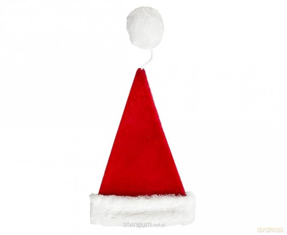 Czapka Mikołaja pluszowa 31x41cm