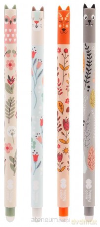 Długopis wymazywalny Uszaki Floral Art (12szt)