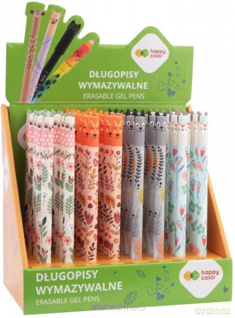 Długopis wymazywalny Uszaki Floral Art (40szt)