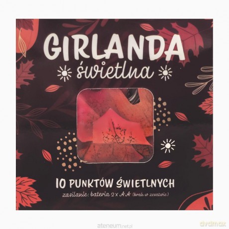 Girlanda świetlna led liście