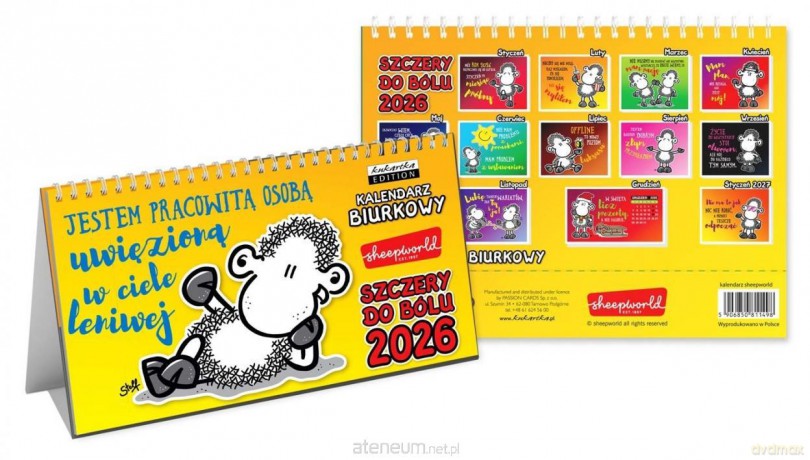 Kalendarz 2026 biurkowy Sheepworld [KALENDARZ]