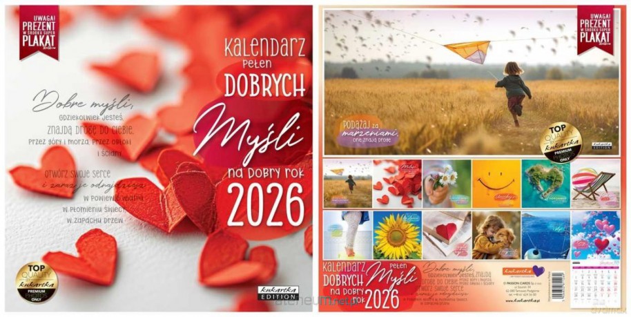 Kalendarz 2026 ścienny Classic Dobrych myśli [KALENDARZ]
