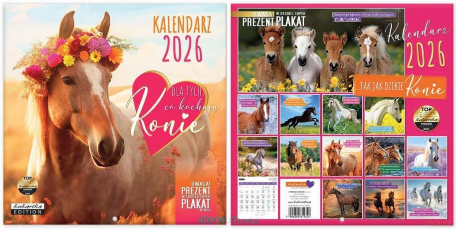 Kalendarz 2026 ścienny Classic Konie [KALENDARZ]