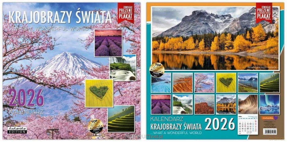 Kalendarz 2026 ścienny Classic Krajobrazy świata [KALENDARZ]