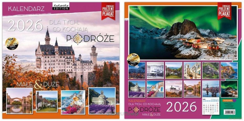 Kalendarz 2026 ścienny Classic Podróże [KALENDARZ]
