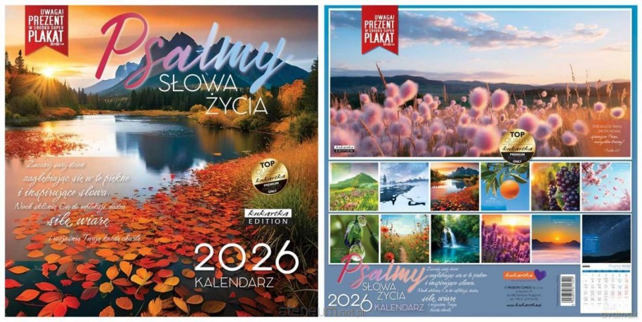 Kalendarz 2026 ścienny Classic Psalmy Słowa życia [KALENDARZ]