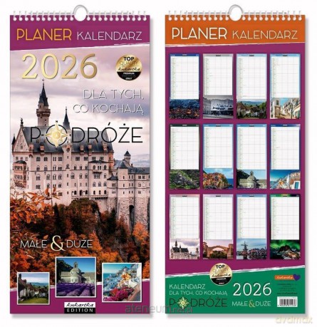 Kalendarz 2026 ścienny planer Podróże [KALENDARZ]
