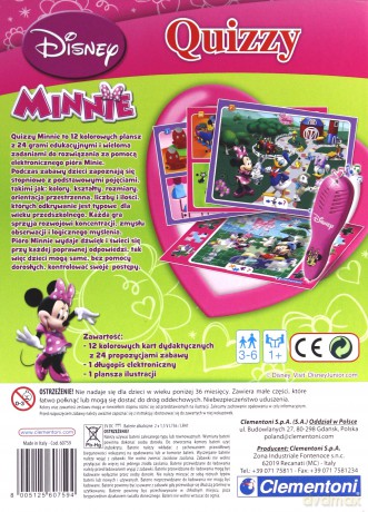 CLEMENTONI Gra Quizzy Minnie (Myszka Mini) Disney [GRA]