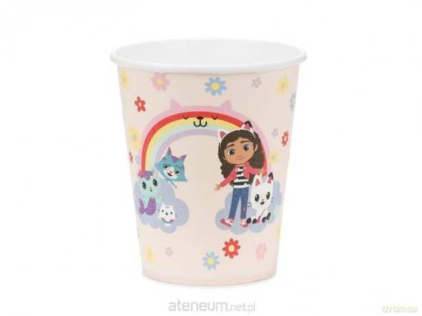 Kubeczki Koci Domek Gabi 250ml 6szt