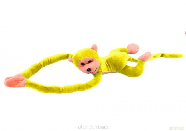 Małpka pluszowa z dźwiękiem żółta 80cm