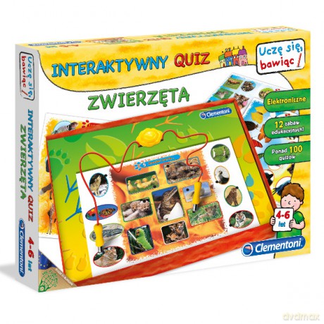 CLEMENTONI Interaktywny Quiz Zwierzęta [GRA]