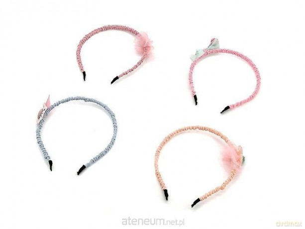 Opaska na włosy z ozdobną kokardką MIX