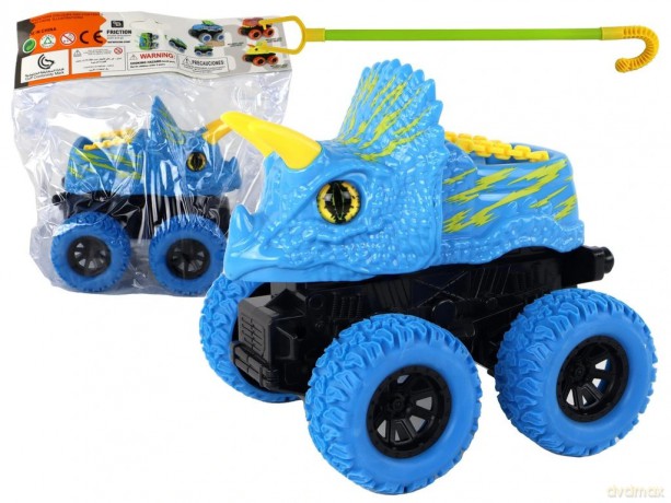 Terenówka pchacz Triceratops niebieski