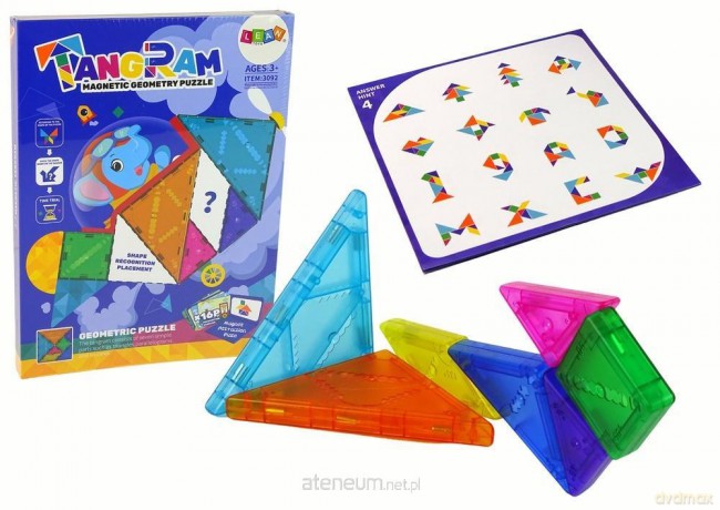 Układanka Tangram magnetyczna 7el [KLOCKI]