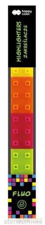 Zakreślacze Pixi Blox fluo 5 kolorów