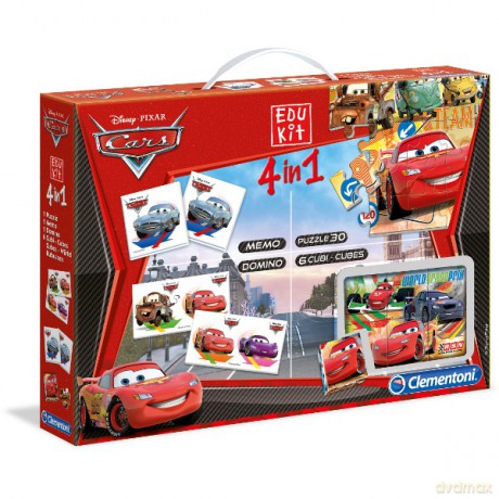 CLEMENTONI Nowy Edukit 4w1 Cars [GRA]
