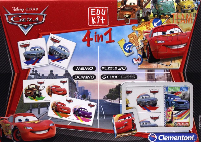 CLEMENTONI Nowy Edukit 4w1 Cars [GRA]