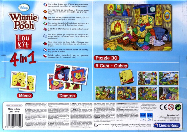 Clementoni Nowy Edukit 4w1 Kubuś Puchatek Disney [GRA]