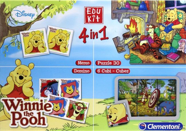 Clementoni Nowy Edukit 4w1 Kubuś Puchatek Disney [GRA]