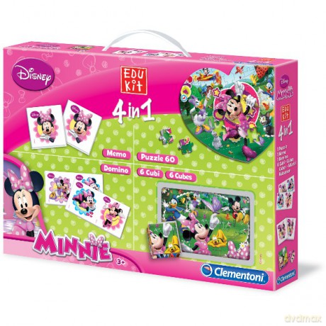 CLEMENTONI Nowy Edukit 4w1 Minnie (Myszka Mini) Disney [GRA]