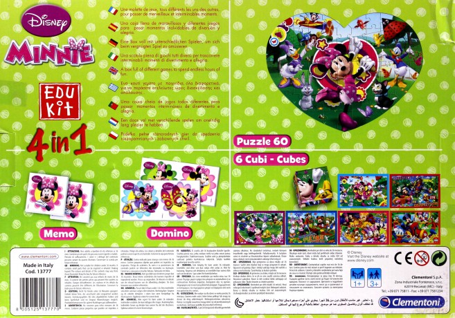CLEMENTONI Nowy Edukit 4w1 Minnie (Myszka Mini) Disney [GRA]