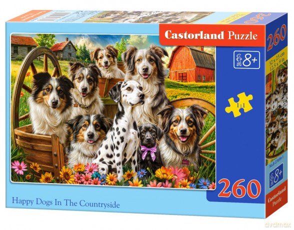 CASTORLAND 260 el. Happy Dogs In The Countryside B-27699-1 [PUZZLE]