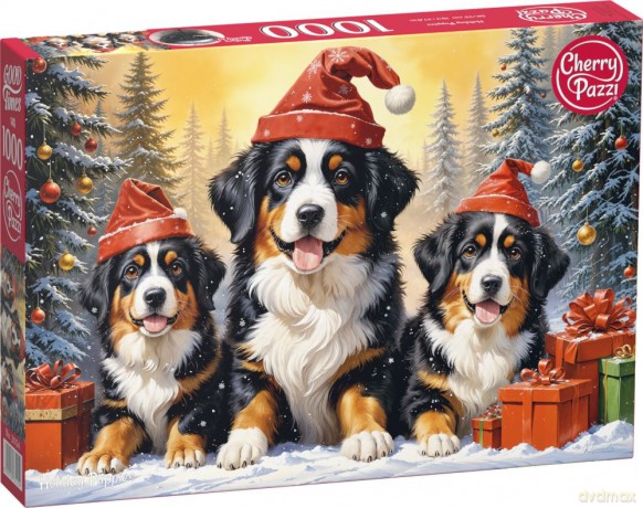 CHERRYPAZZI 1000 el. Holiday Puppies 31254 [PUZZLE]