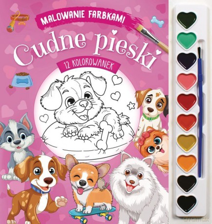 Cudne pieski. Malowanie farbkami - Izabella Sieńko-Holewa [KSIĄŻKA]