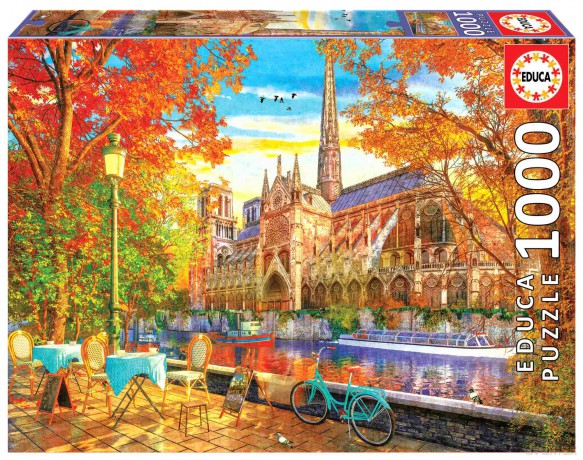 EDUCA 1000 el. Katedra Notre Dame Paryż Francja 112802 [PUZZLE]