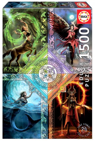 EDUCA 1500 el. Magia żywiołów Anne Stokes 112859 [PUZZLE]