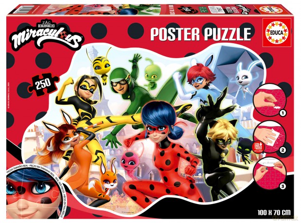 EDUCA 250 el. Miraculous Biedronka i Czarny Kot 112777 [PUZZLE]