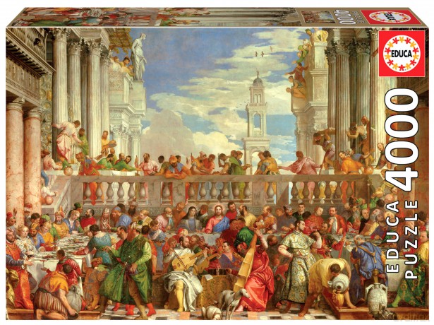EDUCA 4000 el. Wesele w Kanie Galilejskiej Paolo Veronese 112811 [PUZZLE]