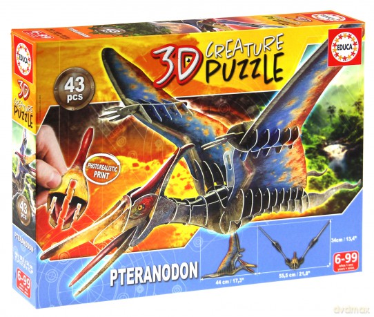 EDUCA 43 3D Dinozaury Pteranodon 112355 [PUZZLE]