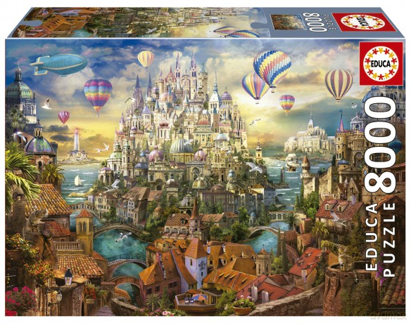 EDUCA 8000 el. Miasto marzeń 111671 [PUZZLE]