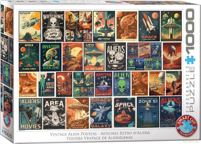 EUROGRAPHICS 1000 el. Alien Invasion Collage 6000-5927 [PUZZLE]