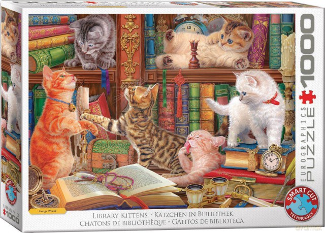 EUROGRAPHICS 1000 el. Library Kittens 6000-5913 [PUZZLE]