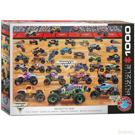 EUROGRAPHICS 1000 el. Monster Jam Truck Lineup 6000-5944 [PUZZLE]