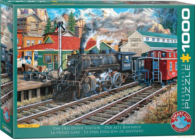 EUROGRAPHICS 1000 el. The Old Depot Station by Ken Zylla 6000-5876 [PUZZLE]